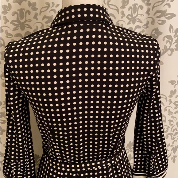 Talbots polka dot dress w/ tie belt - Picture 5 of 5